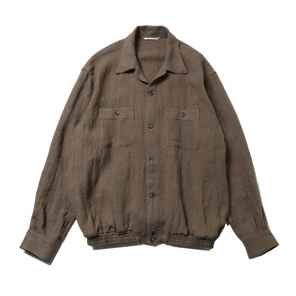 GATHERED WAIST MARLBORO SHIRTS (Long-sleeve)