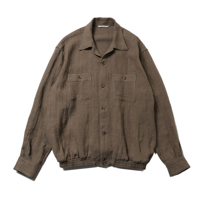 GATHERED WAIST MARLBORO SHIRTS (Long-sleeve)