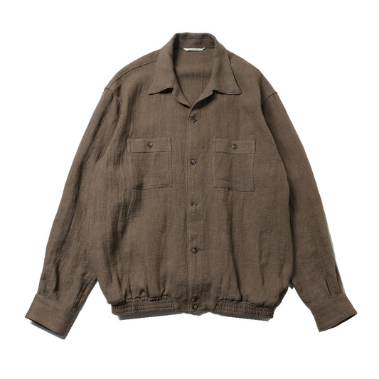 GATHERED WAIST MARLBORO SHIRTS (Long-sleeve)