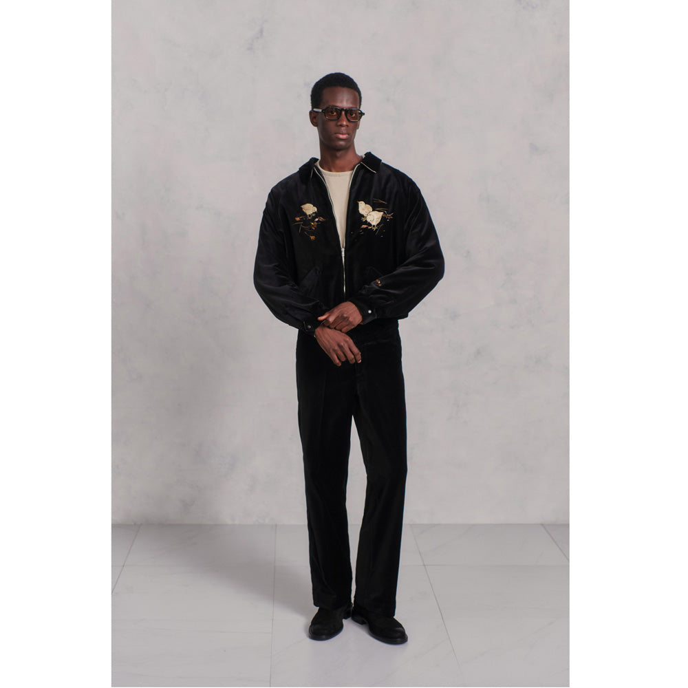 STUNNING VELVET SOUVENIR JACKET(Niwatori to Hiyoko)