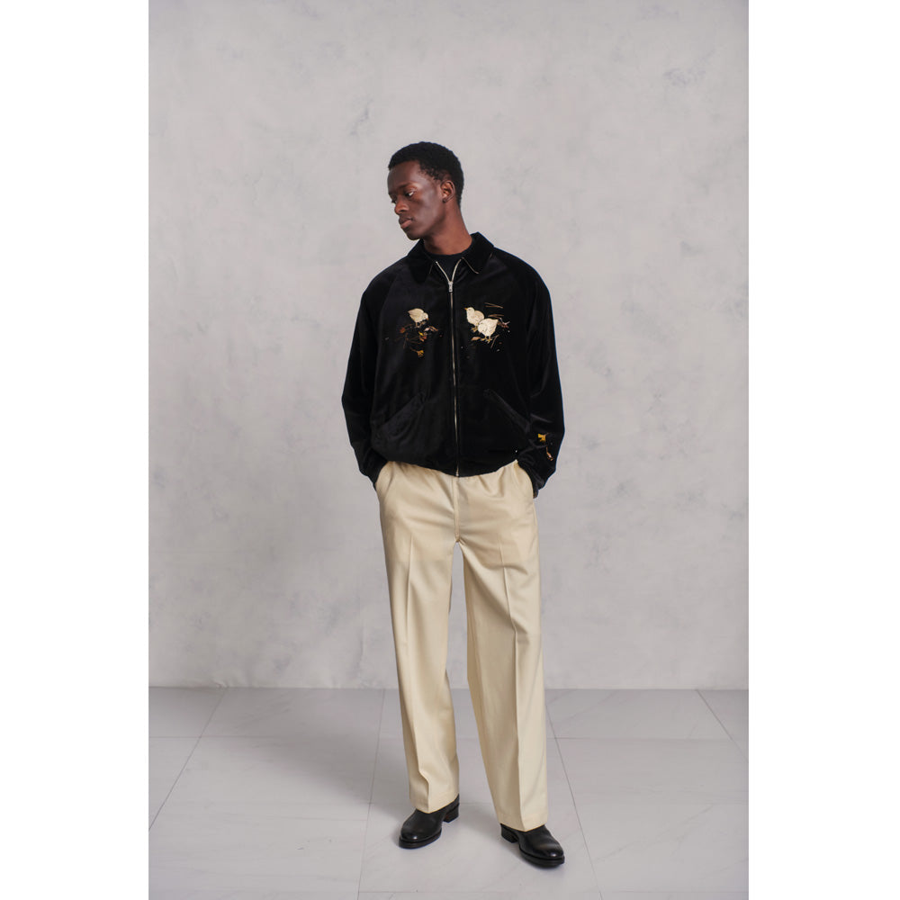 STUNNING VELVET SOUVENIR JACKET(Niwatori to Hiyoko)