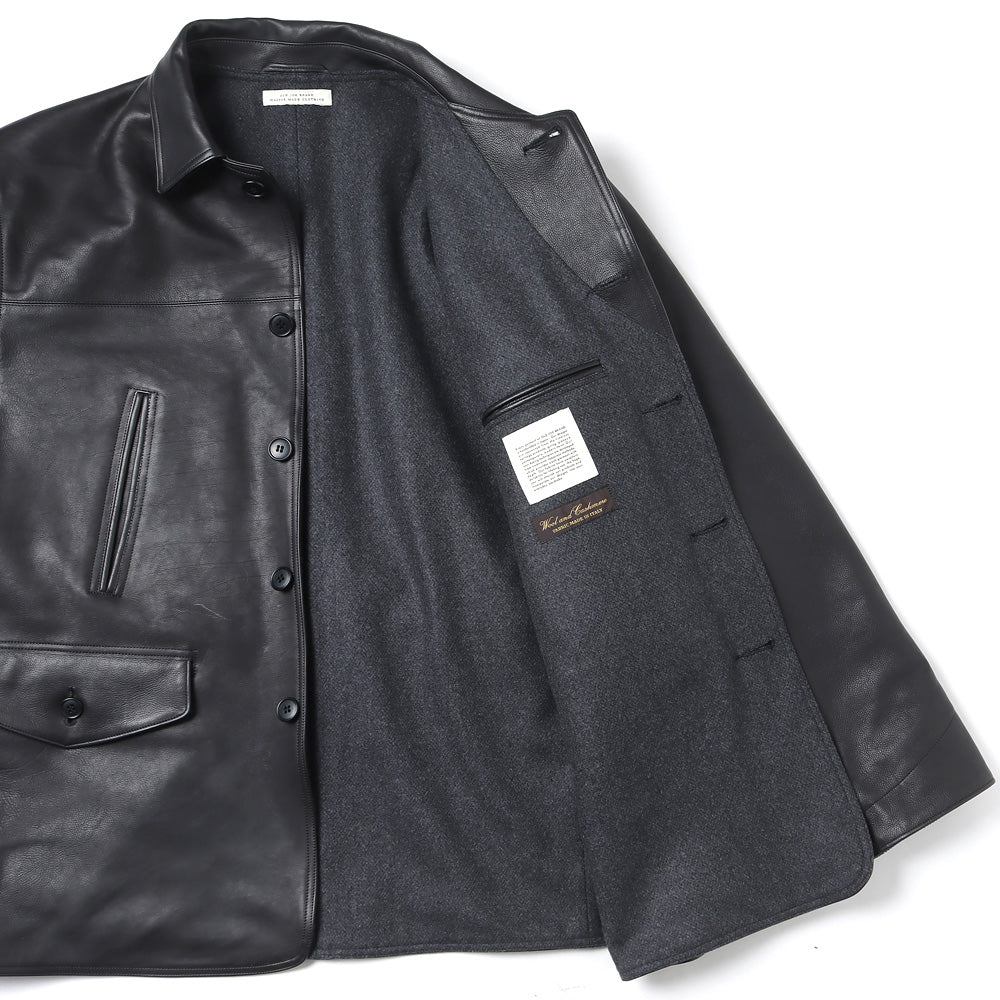 STUNNING LEATHER DURABLE COAT (ITALIAN CALF)