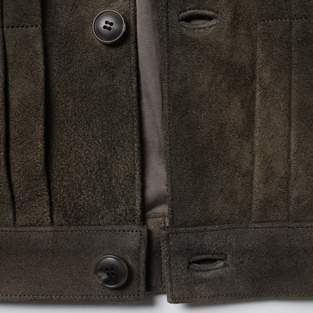 PATINA DEER-SKIN JEAN JACKET (SUEDE) before 4/26