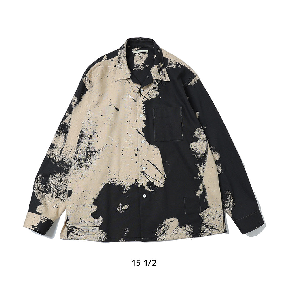 TSUJIMURA SHIRO ABSTRACT PAINT SHIRTS (Long-sleeve)
