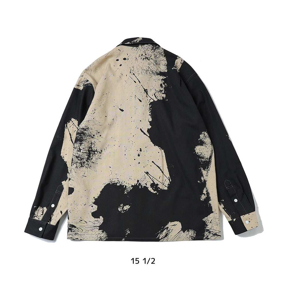 TSUJIMURA SHIRO ABSTRACT PAINT SHIRTS (Long-sleeve)