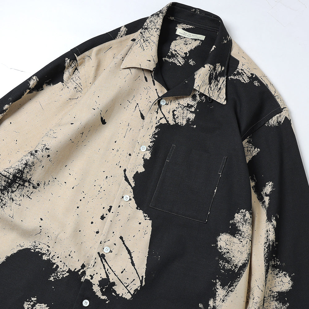 TSUJIMURA SHIRO ABSTRACT PAINT SHIRTS (Long-sleeve)
