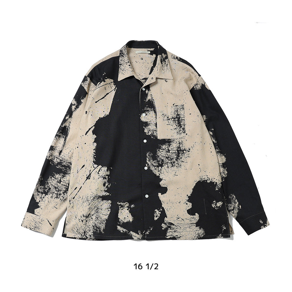 TSUJIMURA SHIRO ABSTRACT PAINT SHIRTS (Long-sleeve)