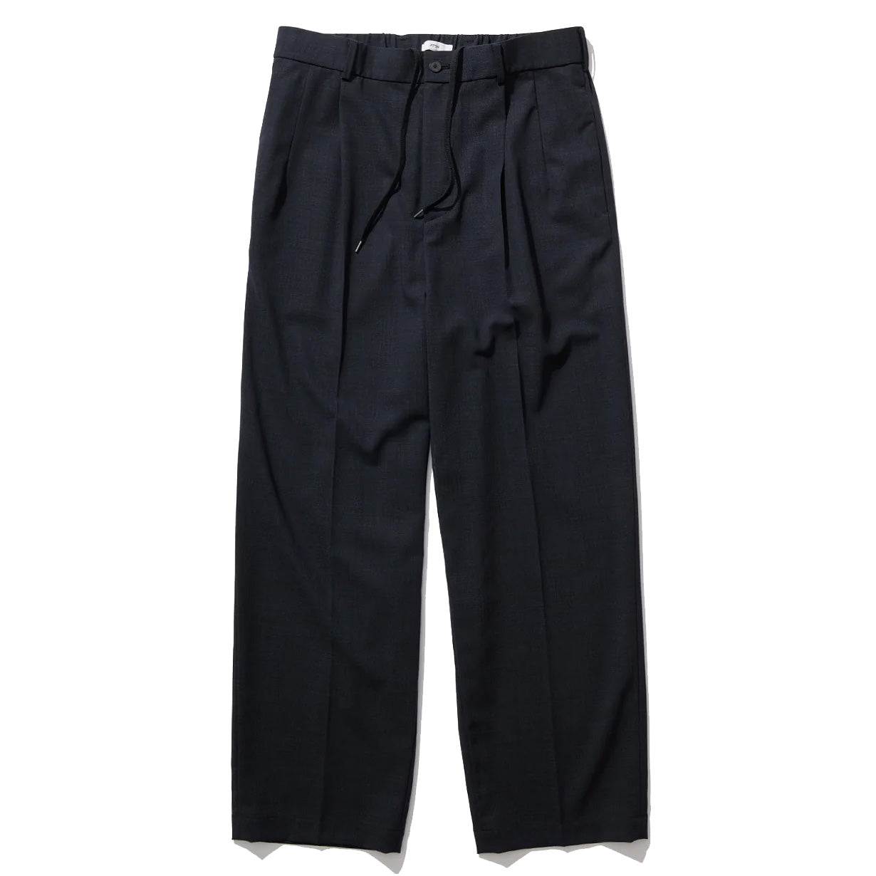TWIST WOOL GAUZE TWO TUCKED EASY PANTS