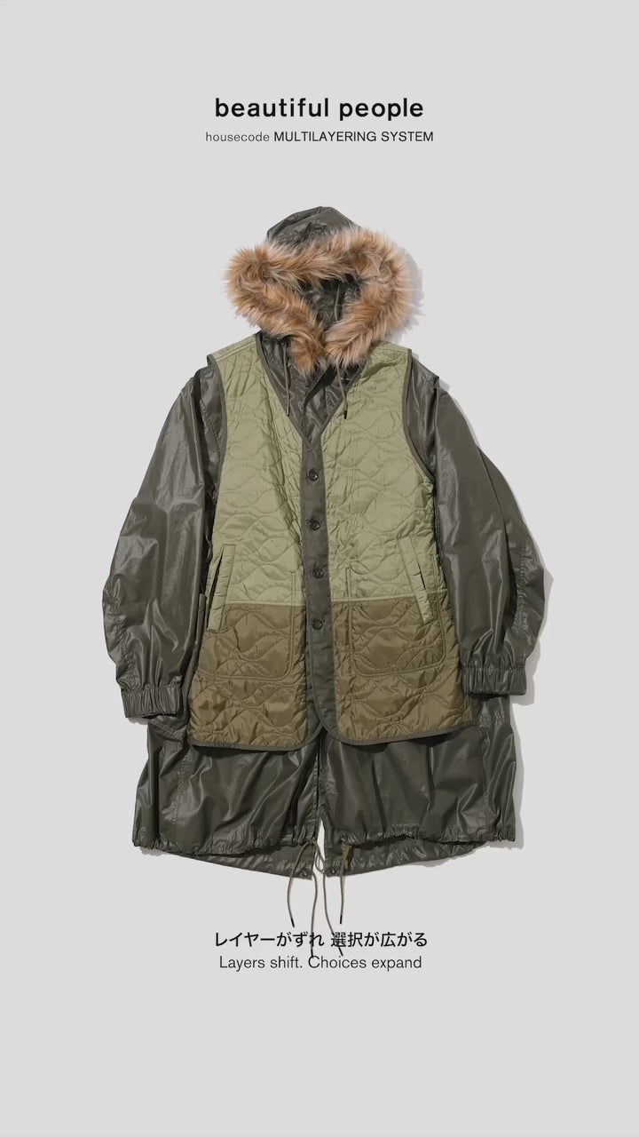 美品⭐️『beautiful people』nylon modscoat beautiful people (ビューティフルピープル)multilayering highcount