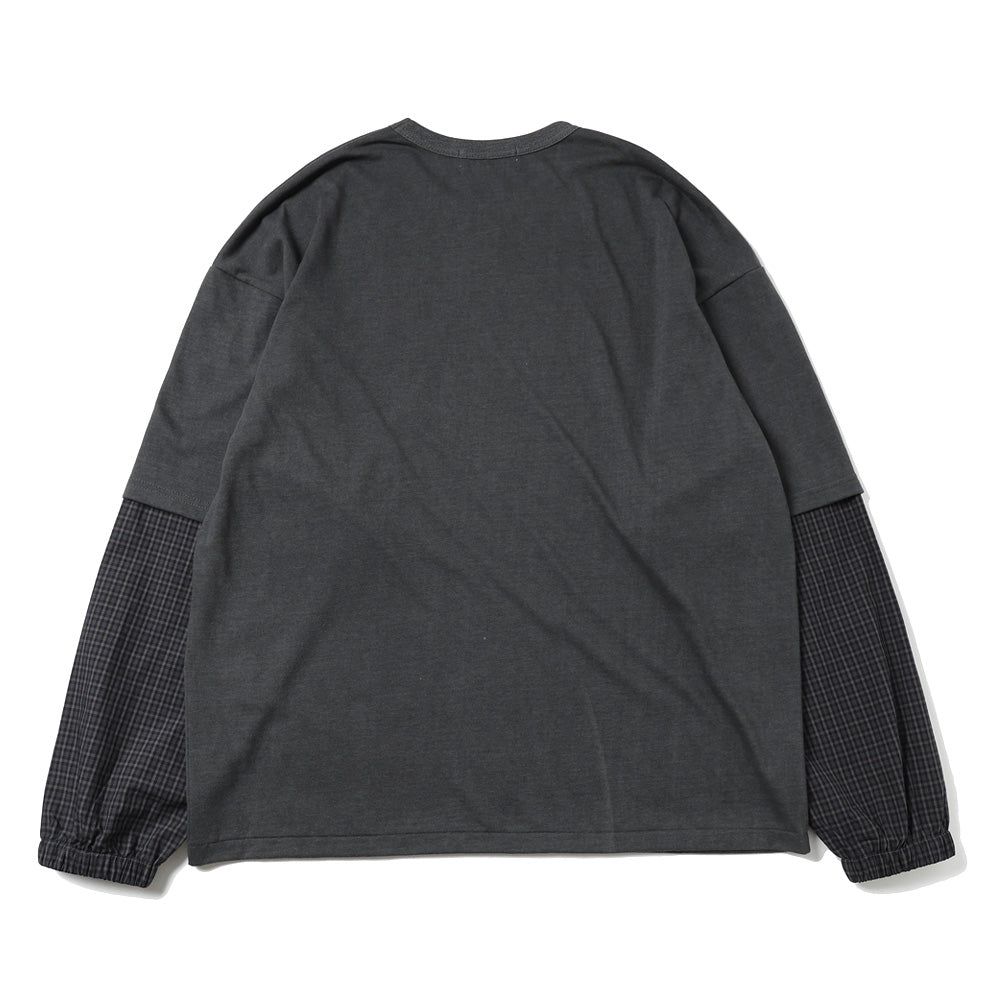 refomed(リフォメッド)FRESH MAN LAYERED TEE CHECK (RECU-068