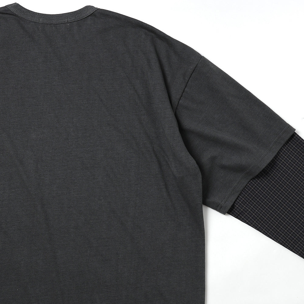 FRESH MAN LAYERED TEE CHECK