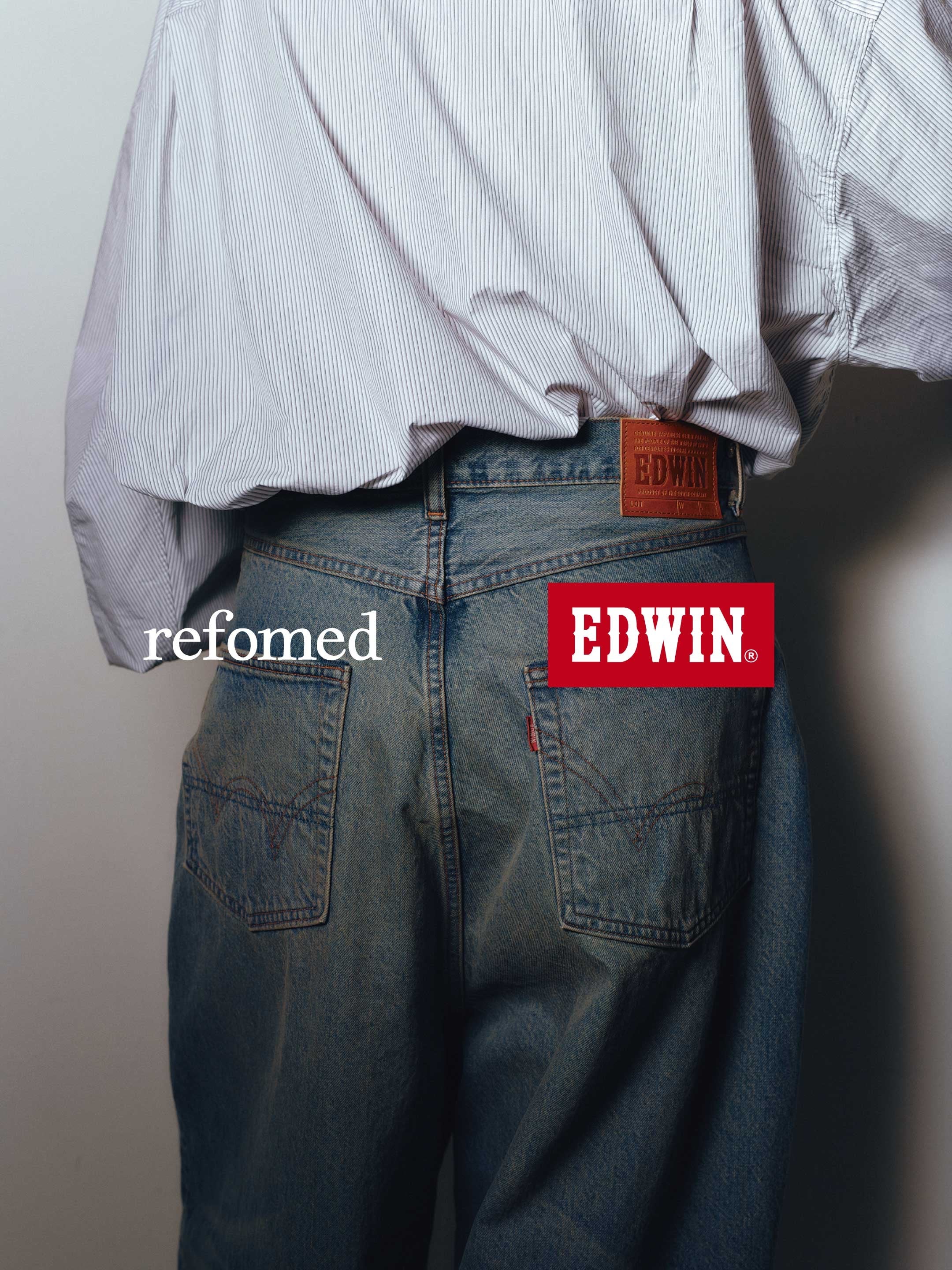 refomed × EDWIN FRESH MAN DENIM WIDE PANTS by EDWIN USED (REPT