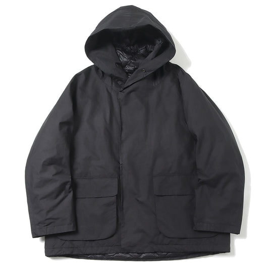 Water-repellent military short down jacket