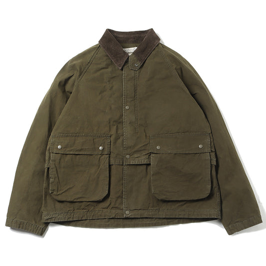 Coated canvas field jacket