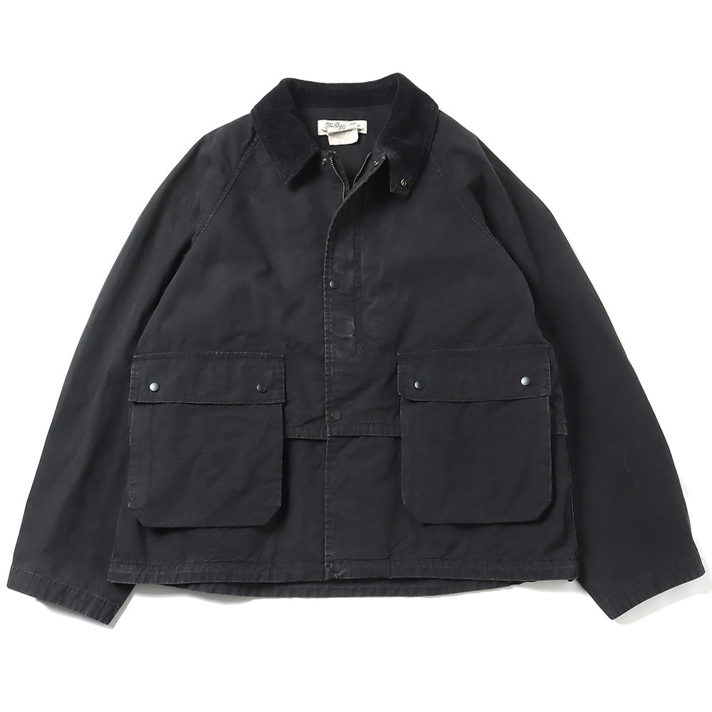 Coated canvas field jacket