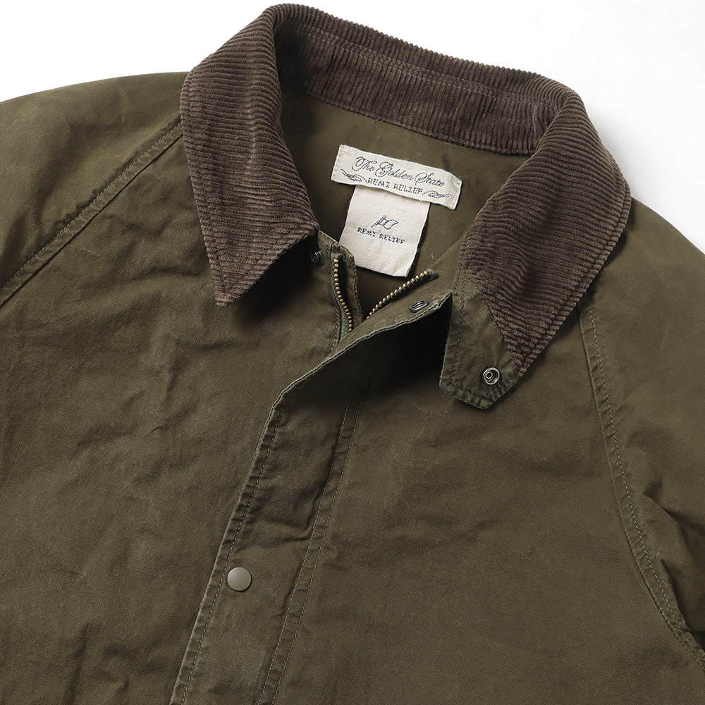 Coated canvas field jacket