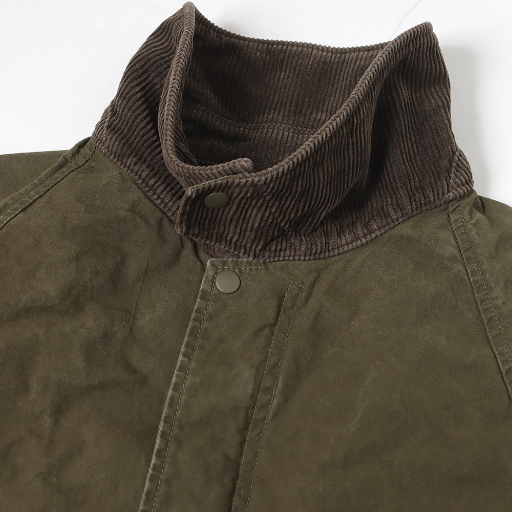 Coated canvas field jacket