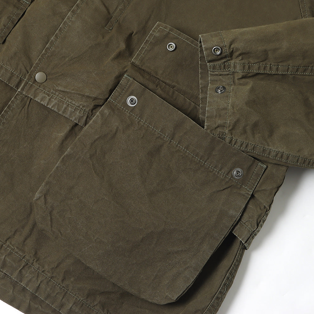 Coated canvas field jacket
