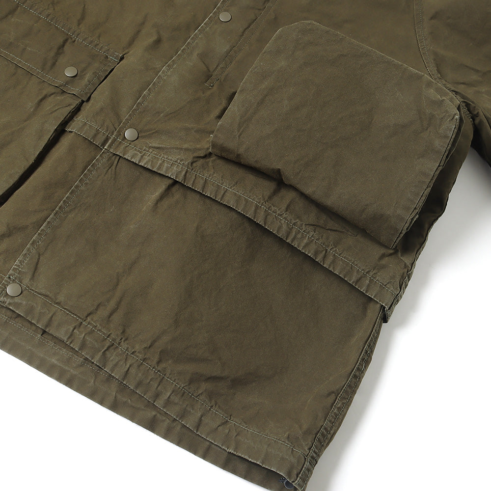 Coated canvas field jacket