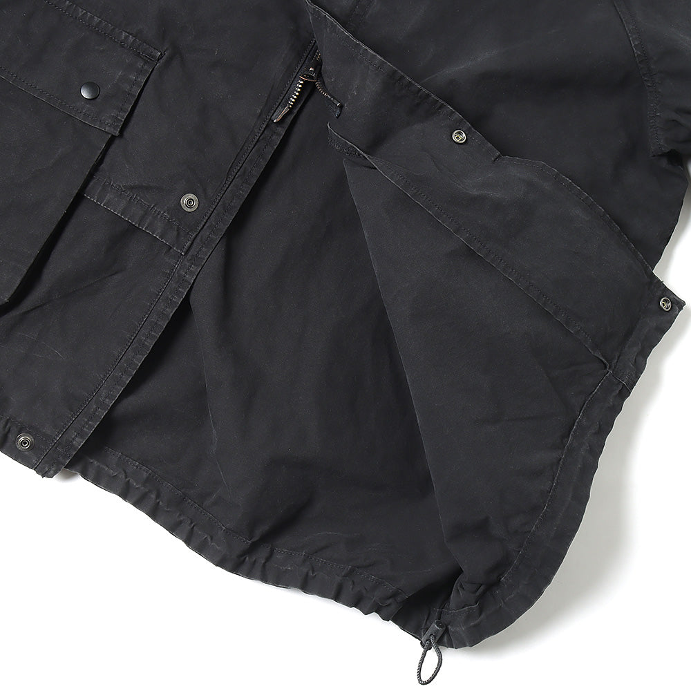 Coated canvas field jacket