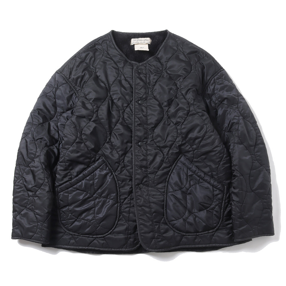 Nylon ripstop fleece quilted jacket