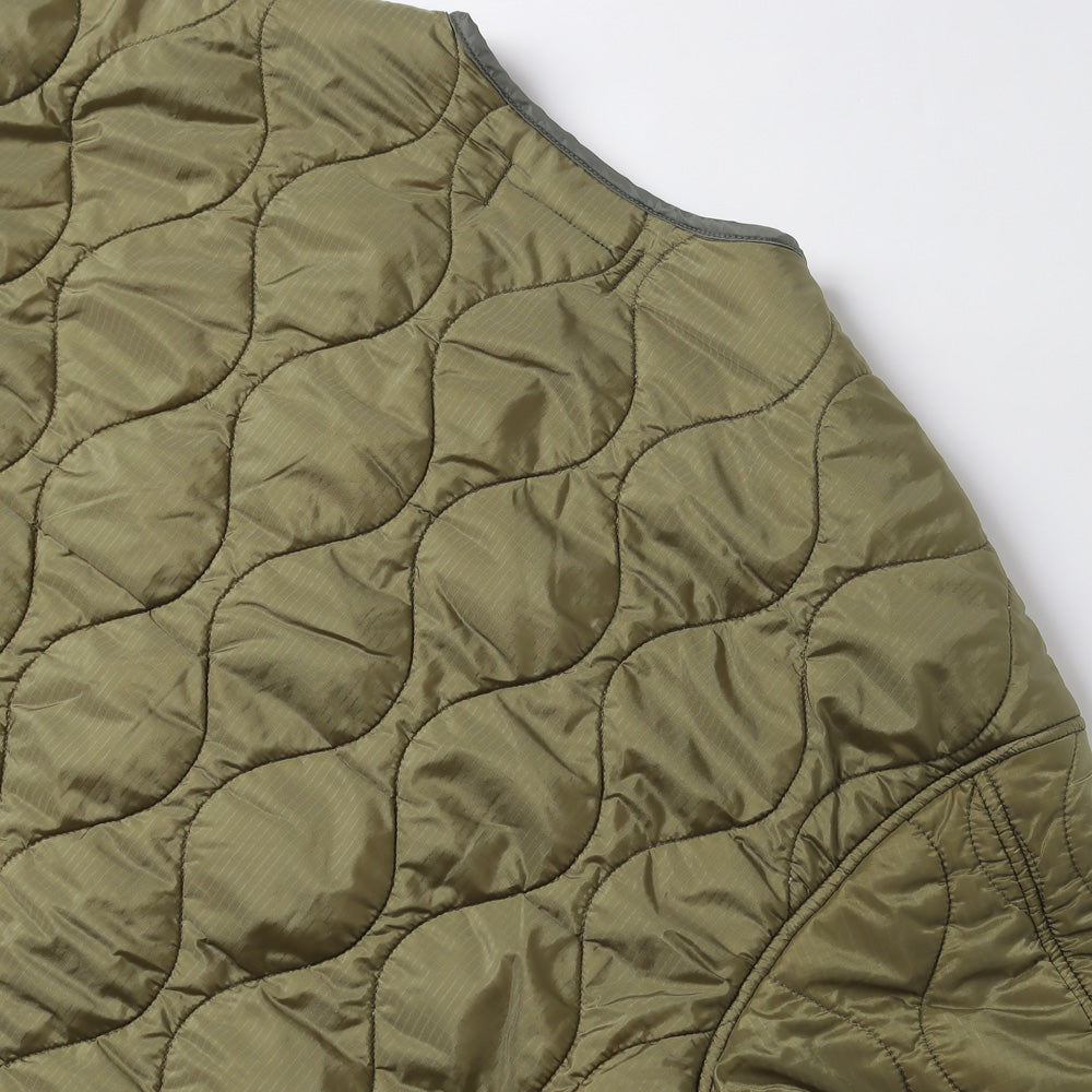 Nylon ripstop fleece quilted jacket