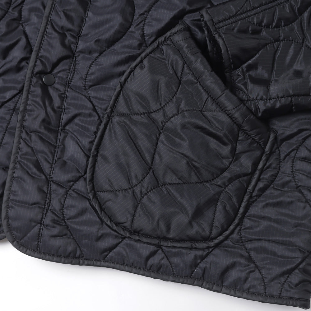 Nylon ripstop fleece quilted jacket