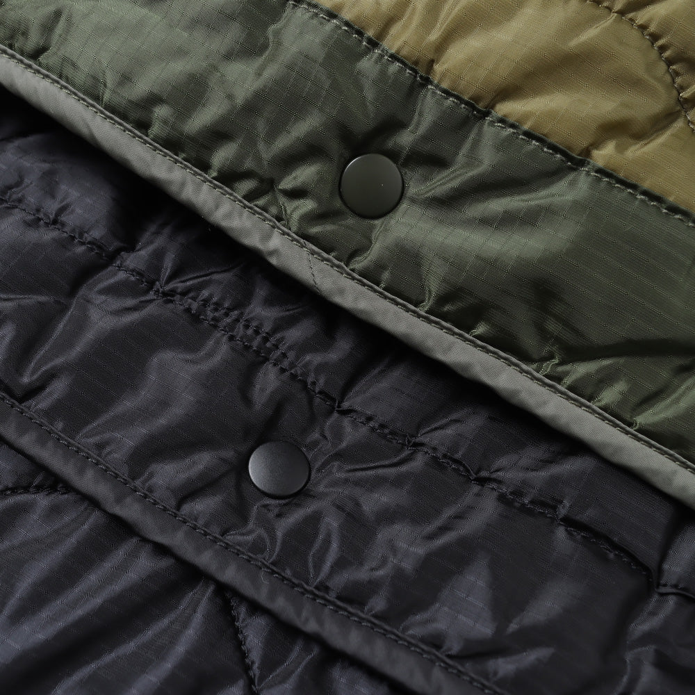 Nylon ripstop fleece quilted jacket