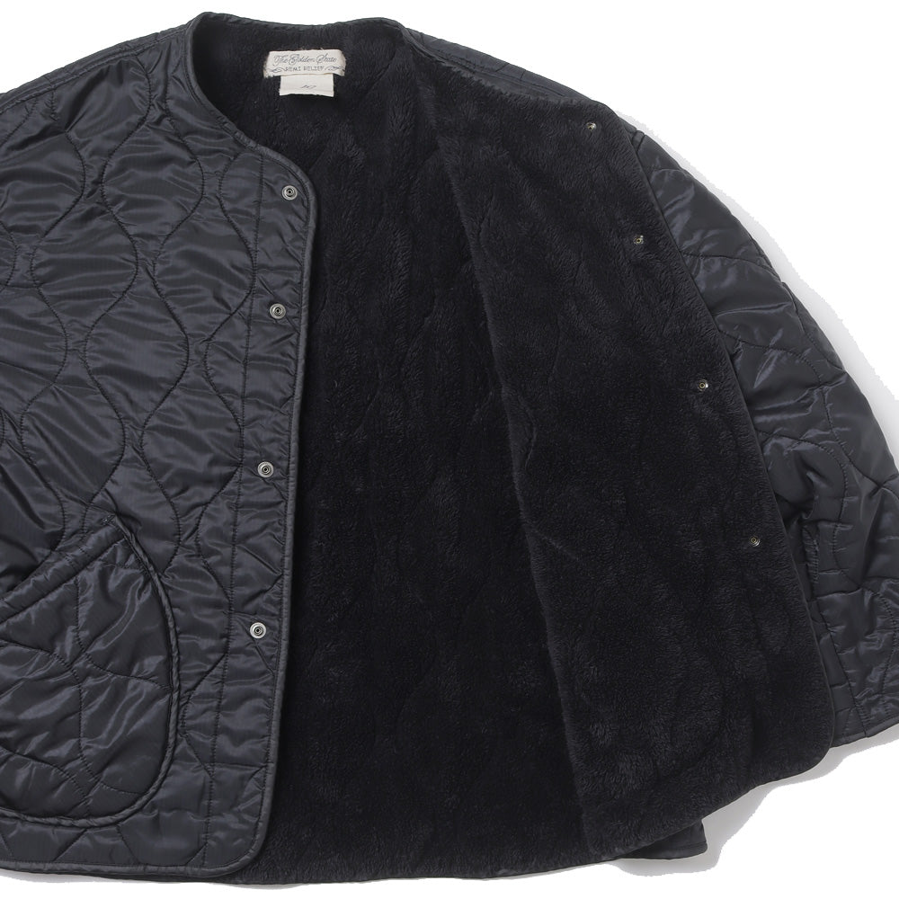 Nylon ripstop fleece quilted jacket