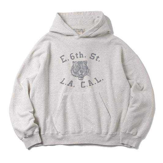 NEW processed fleece hoodie (LACAL) (OATMEAL)