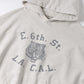 NEW processed fleece hoodie (LACAL) (OATMEAL)