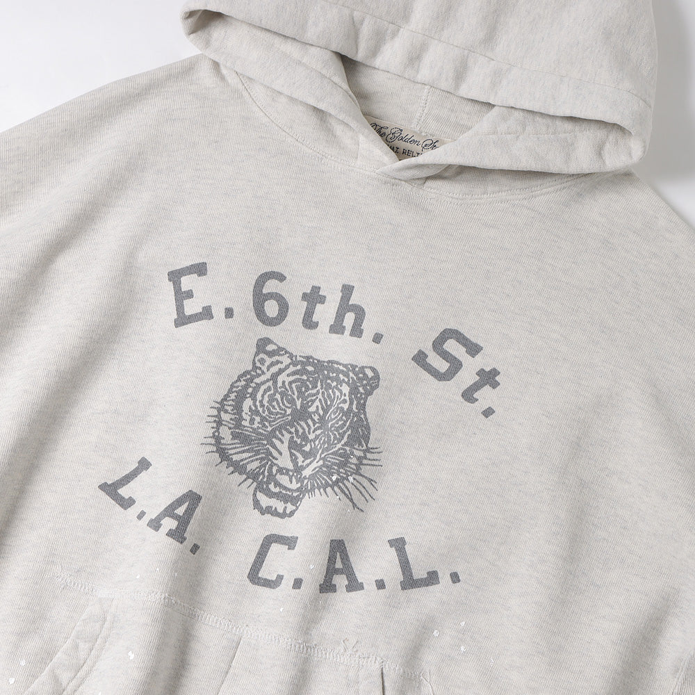 NEW processed fleece hoodie (LACAL) (OATMEAL)