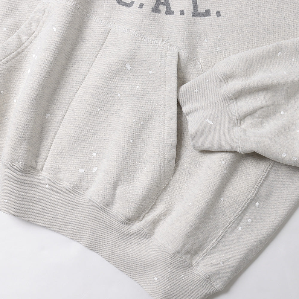 NEW processed fleece hoodie (LACAL) (OATMEAL)