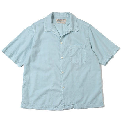 コットンシルクアロハシャツS/S(刺繍フラガール)