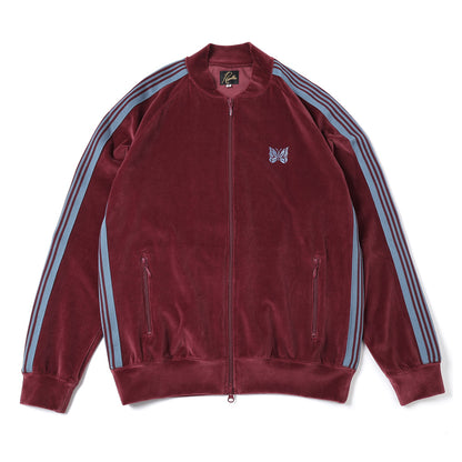 Rib Collar Track Jacket - C/PE Velour