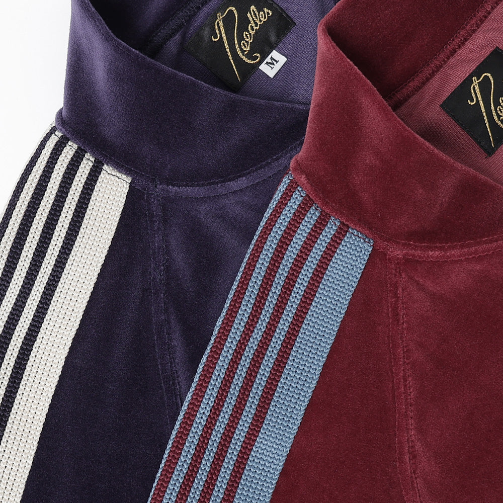 Rib Collar Track Jacket - C/PE Velour