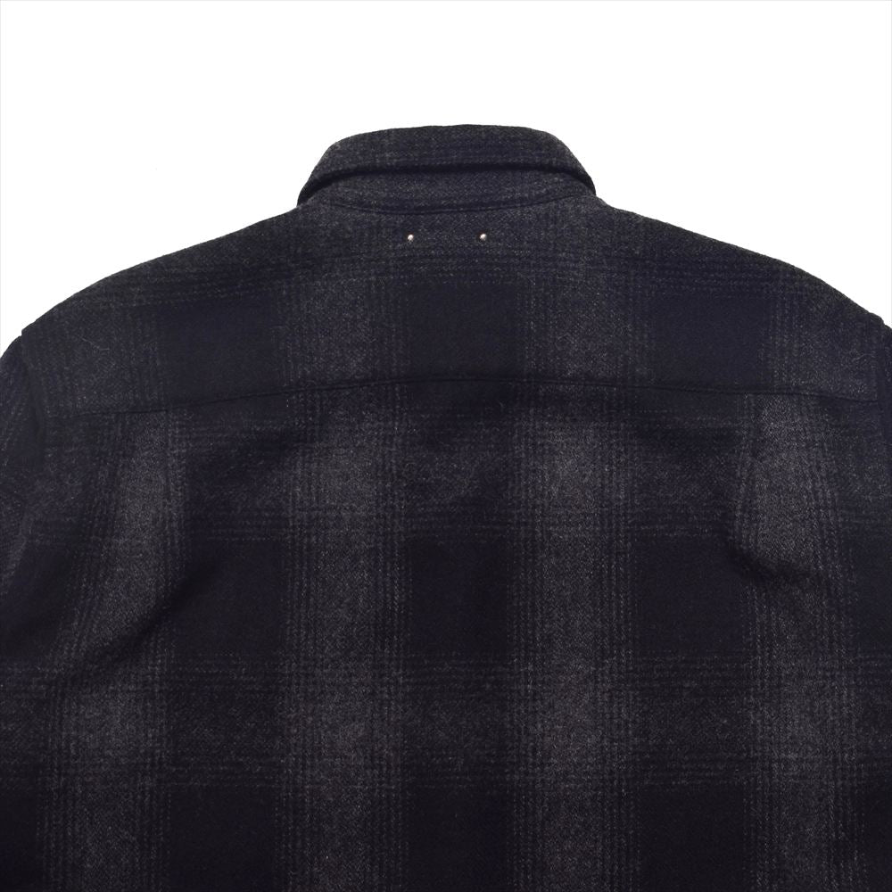 MINEDENIM(マインデニム) - C.Flannel Ombre Open Collar SH (2510