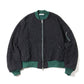 Stripe Quilt Jacquard Flight Jacket