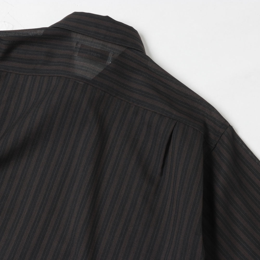 STRIPE SHIRT RECYCLE POLYESTER x WOOL