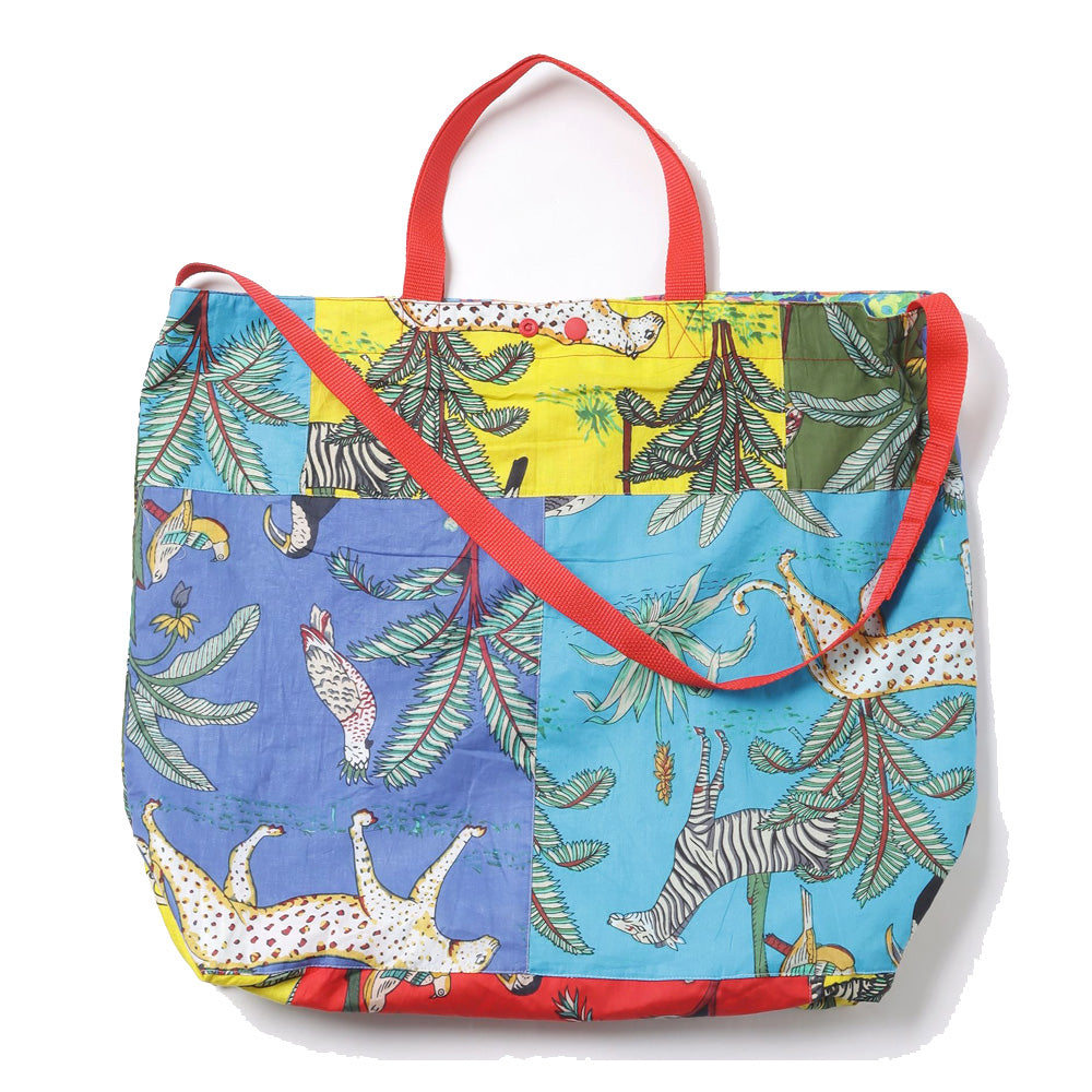 Carry All Tote Multi Color Animal Print Patchwork