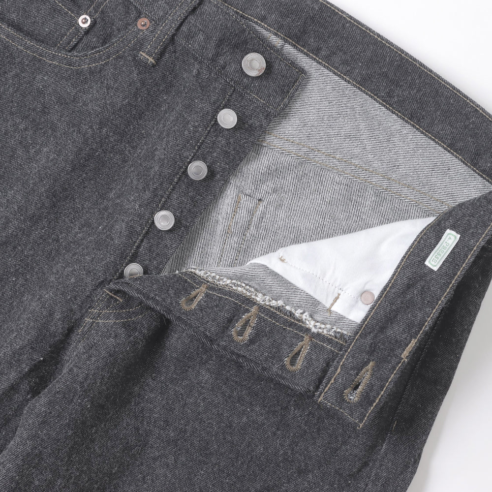 A.PRESSE (ア プレッセ) Black Washed Denim Pants 24SAP-04-25H