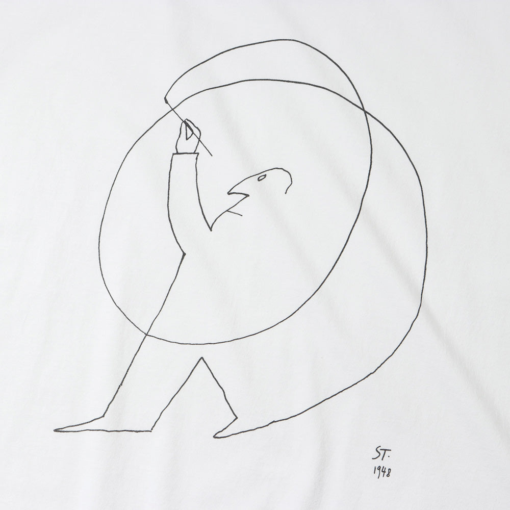 CREW-NECK TEE (Saul Steinberg)