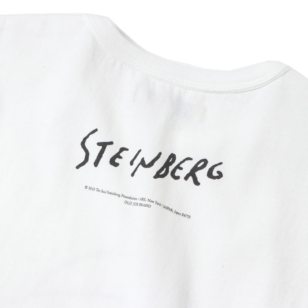 CREW-NECK TEE (Saul Steinberg)