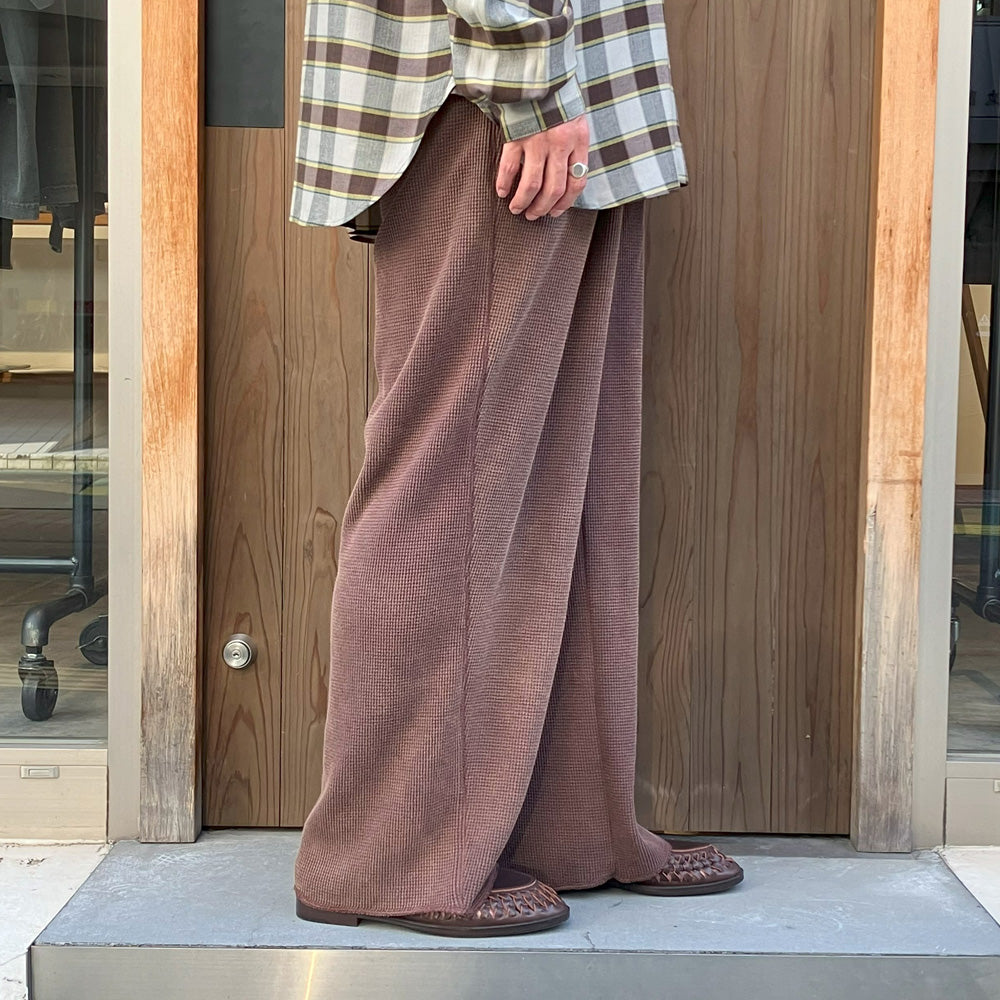 WAFFLE EASY PANTS - Pigment Stone Wash -