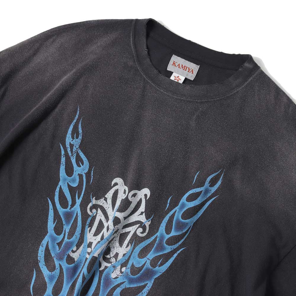 KMY-FIRE Distressed L/S Tee