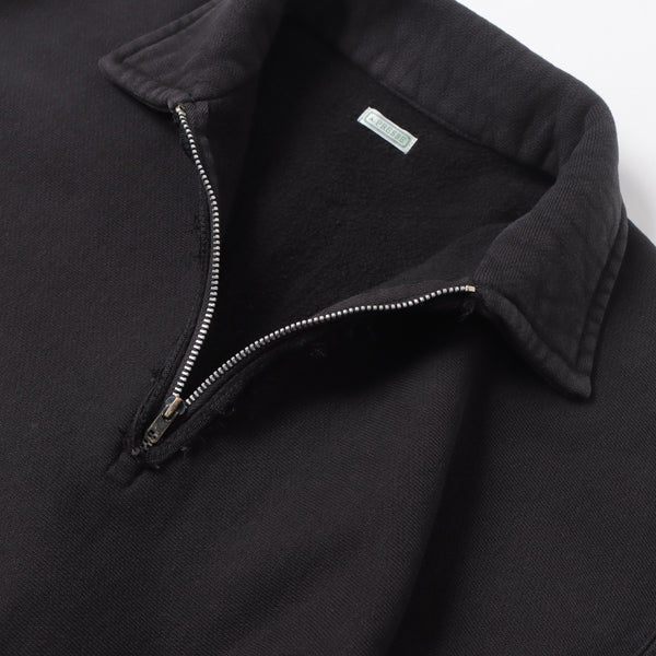 a.presse vintage half zip sweatshirt 黒