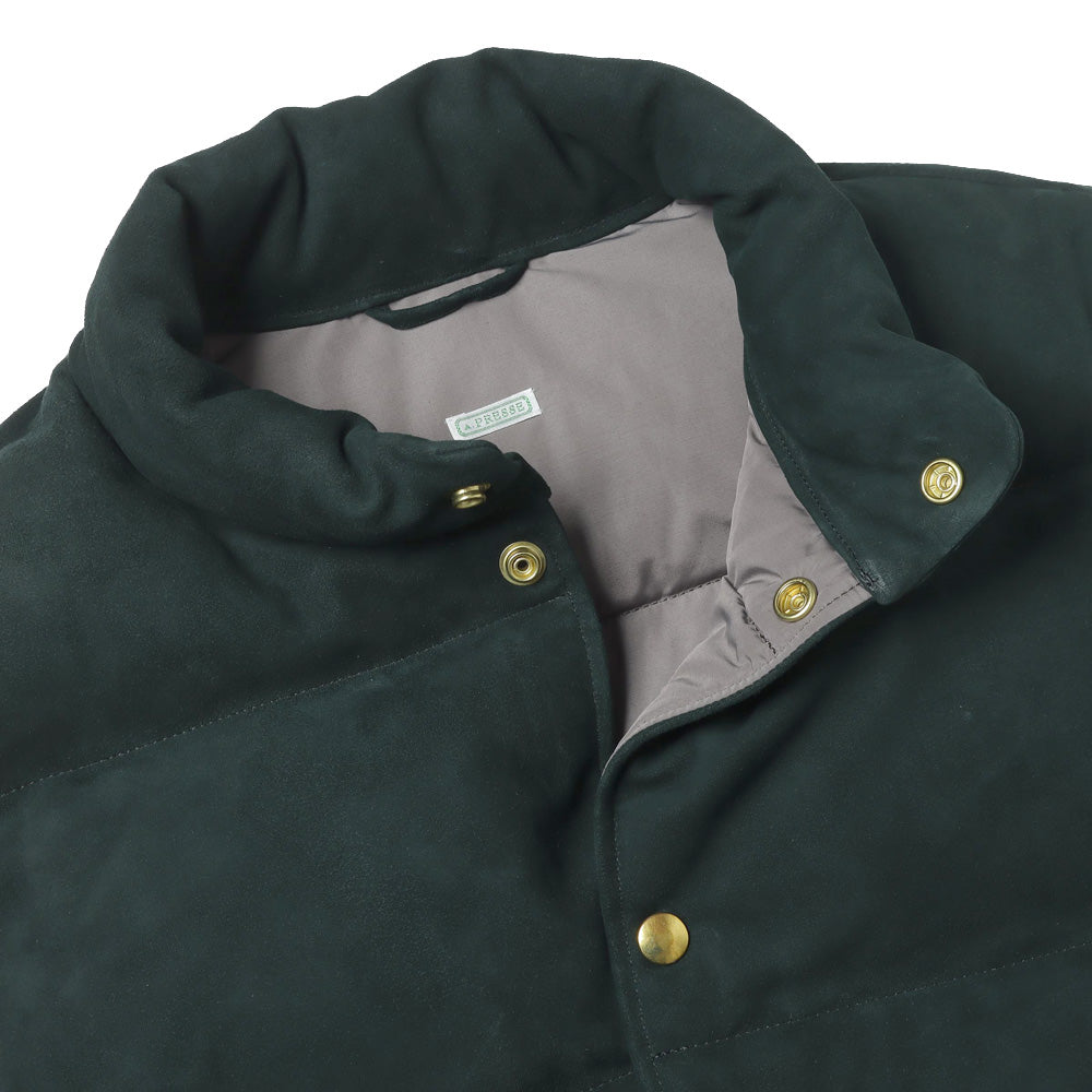 Suede Down Vest