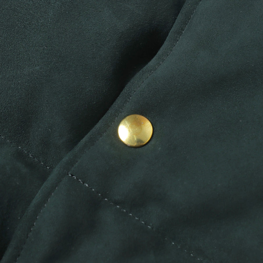 Suede Down Vest