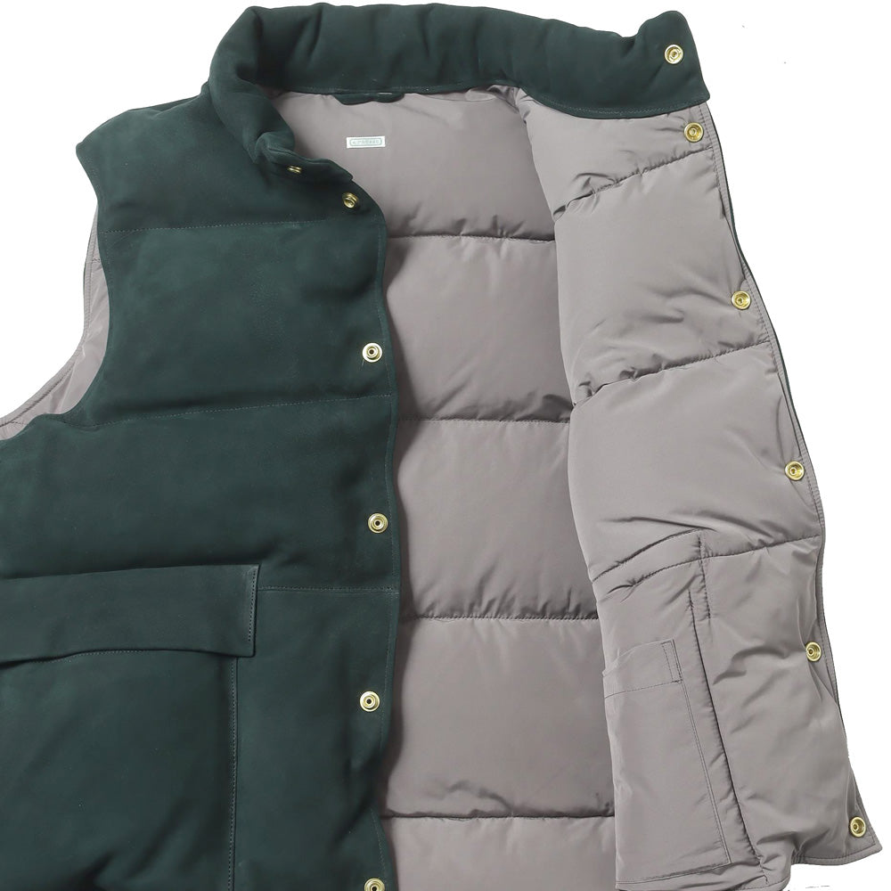 Suede Down Vest