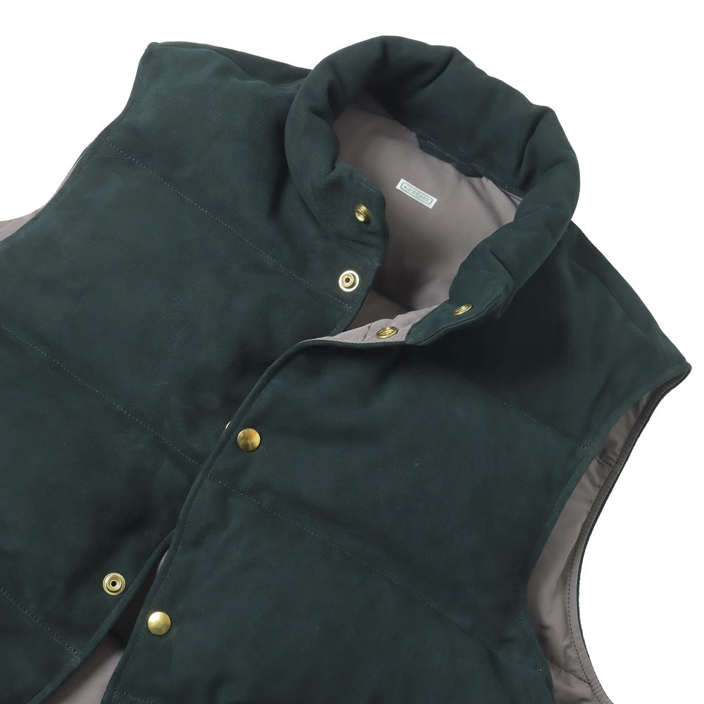 Suede Down Vest